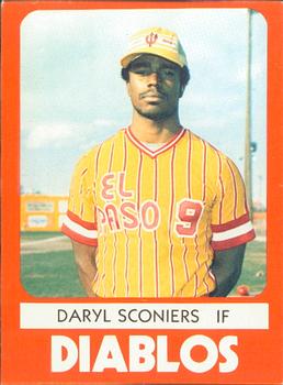 1980 TCMA El Paso Diablos #14 Daryl Sconiers Front