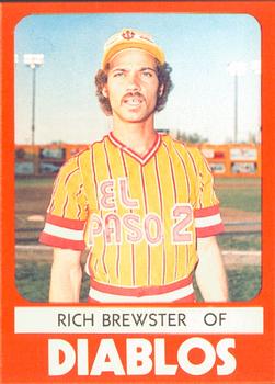 1980 TCMA El Paso Diablos #20 Rich Brewster Front