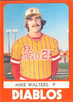 1980 TCMA El Paso Diablos #22 Mike Walters Front