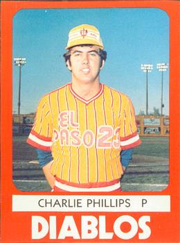 1980 TCMA El Paso Diablos #24 Charlie Phillips Front
