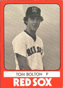 1980 TCMA Elmira Pioneer Red Sox #2 Tom Bolton Front