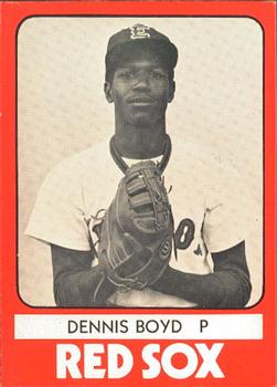 1980 TCMA Elmira Pioneer Red Sox #4 Dennis Boyd Front