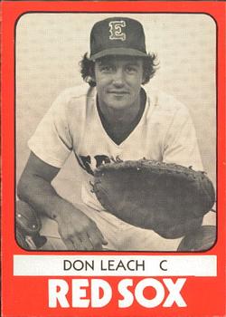 1980 TCMA Elmira Pioneer Red Sox #19 Don Leach Front