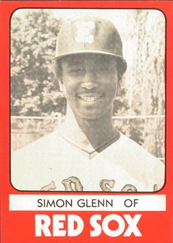 1980 TCMA Elmira Pioneer Red Sox #28 Simon Glenn Front
