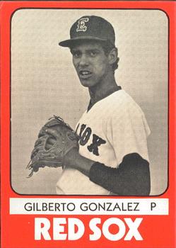 1980 TCMA Elmira Pioneer Red Sox #32 Gilberto Gonzalez Front