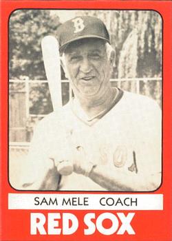 1980 TCMA Elmira Pioneer Red Sox #36 Sam Mele Front