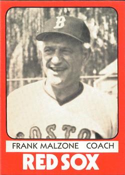 1980 TCMA Elmira Pioneer Red Sox #37 Frank Malzone Front