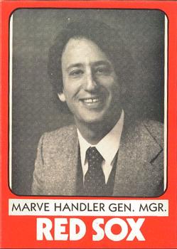 1980 TCMA Elmira Pioneer Red Sox #34 Marve Handler Front