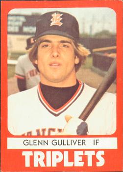 1980 TCMA Evansville Triplets #21 Glenn Gulliver Front
