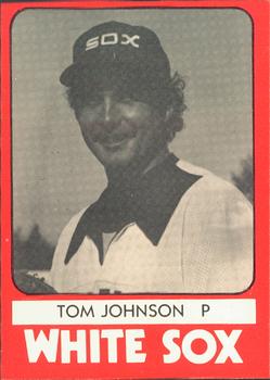 1980 TCMA Glens Falls White Sox B/W #3 Tom Johnson Front