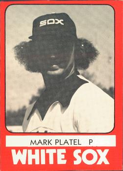 1980 TCMA Glens Falls White Sox B/W #5 Mark Platel Front