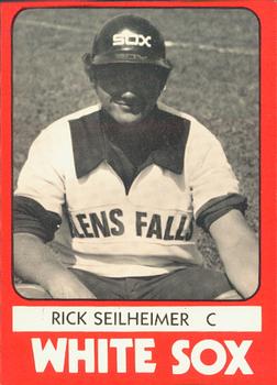 1980 TCMA Glens Falls White Sox B/W #7 Rick Seilheimer Front