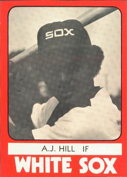 1980 TCMA Glens Falls White Sox B/W #21 A.J. Hill Front