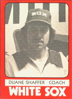 1980 TCMA Glens Falls White Sox B/W #25 Duane Shaffer Front