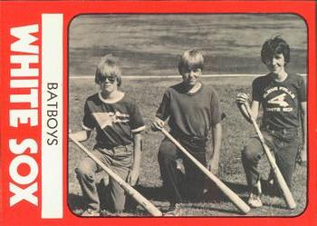 1980 TCMA Glens Falls White Sox B/W #28 Batboys Front