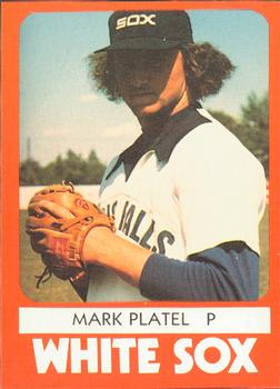 1980 TCMA Glens Falls White Sox Color #9 Mark Platel Front