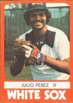1980 TCMA Glens Falls White Sox Color #10 Julio Perez Front