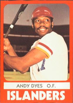 1980 TCMA Hawaii Islanders #24 Andy Dyes Front