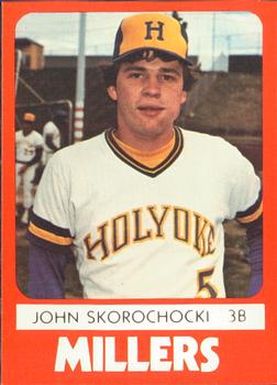 1980 TCMA Holyoke Millers #2 John Skorochocki Front
