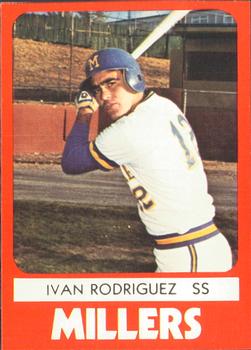 1980 TCMA Holyoke Millers #6 Ivan Rodriguez Front