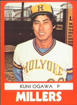 1980 TCMA Holyoke Millers #8 Kuni Ogawa Front