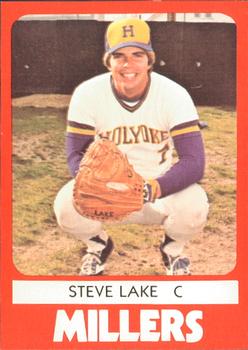 1980 TCMA Holyoke Millers #17 Steve Lake Front