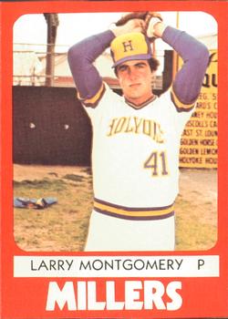 1980 TCMA Holyoke Millers #20 Larry Montgomery Front