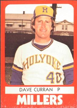 1980 TCMA Holyoke Millers #22 Dave Curran Front