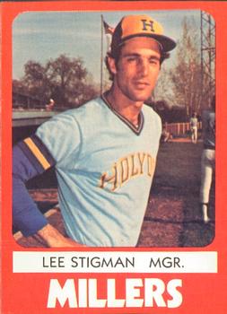 1980 TCMA Holyoke Millers #25 Lee Sigman Front