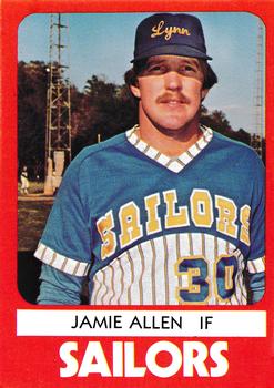 1980 TCMA Lynn Sailors #18 Jamie Allen Front