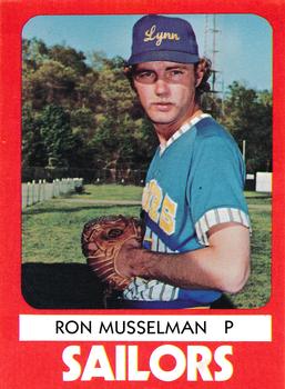 1980 TCMA Lynn Sailors #23 Ron Musselman Front