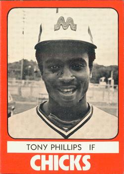 1980 TCMA Memphis Chicks #16 Tony Phillips Front