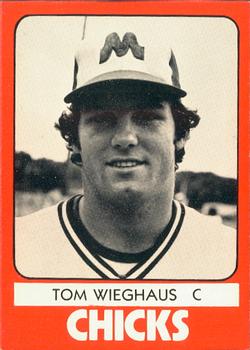 1980 TCMA Memphis Chicks #25 Tom Wieghaus Front