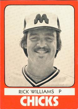 1980 TCMA Memphis Chicks #26 Rick Williams Front