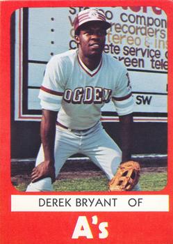1980 TCMA Ogden A's #4 Derek Bryant Front