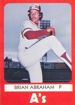 1980 TCMA Ogden A's #9 Brian Abraham Front