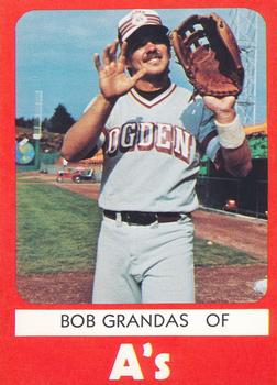 1980 TCMA Ogden A's #11 Bob Grandas Front