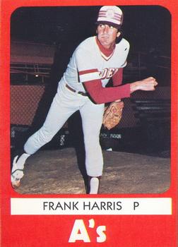 1980 TCMA Ogden A's #12 Frank Harris Front