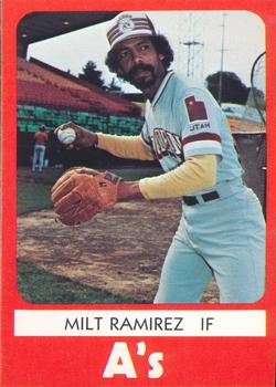 1980 TCMA Ogden A's #14 Milt Ramirez Front