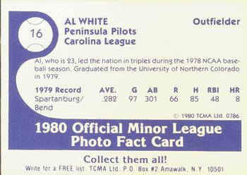 1980 TCMA Peninsula Pilots B/W #16 Al White Back