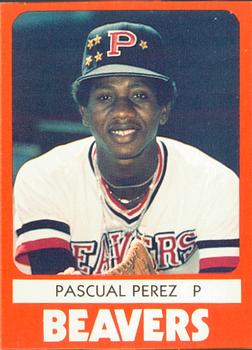 1980 TCMA Portland Beavers #7 Pascual Perez Front