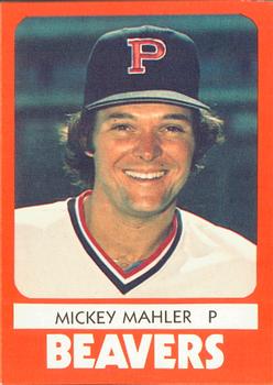 1980 TCMA Portland Beavers #10 Mickey Mahler Front