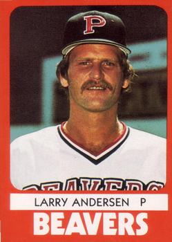 1980 TCMA Portland Beavers #23 Larry Andersen Front