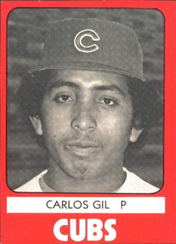 1980 TCMA Quad City Cubs #8 Carlos Gil Front