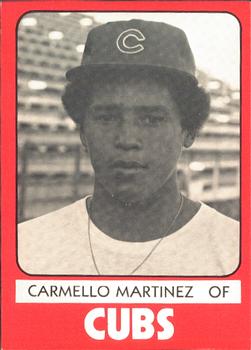 1980 TCMA Quad City Cubs #29 Carmelo Martinez Front