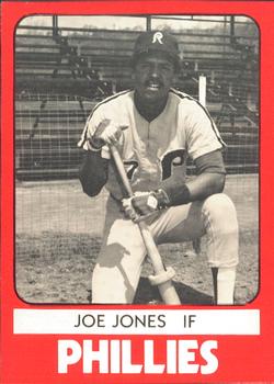 1980 TCMA Reading Phillies #7 Joe Jones Front