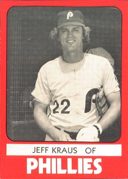 1980 TCMA Reading Phillies #8 Jeff Kraus Front