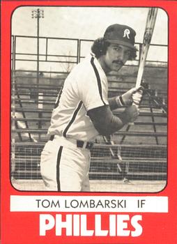 1980 TCMA Reading Phillies #12 Tom Lombarski Front