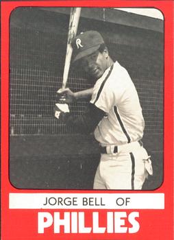 1980 TCMA Reading Phillies #13 Jorge Bell Front