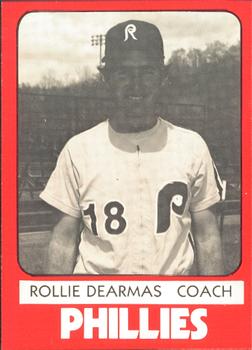 1980 TCMA Reading Phillies #18 Roly DeArmas Front